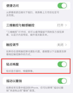 龙湾苹果授权维修站分享iPhone轻点无法唤醒怎么办