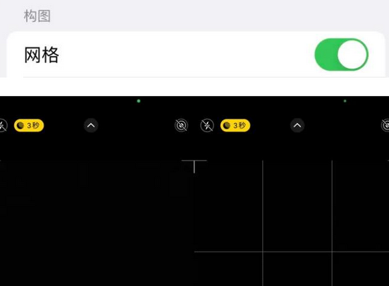 龙湾苹果手机维修网点分享iPhone如何开启九宫格构图功能
