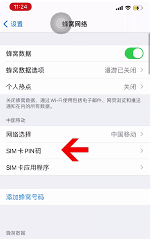 龙湾苹果14维修网分享如何给iPhone14的SIM卡设置密码 