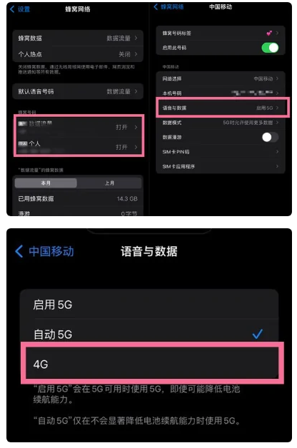 龙湾苹果手机维修分享iPhone14如何切换4G/5G? iPhone14 5G网络切换方法 