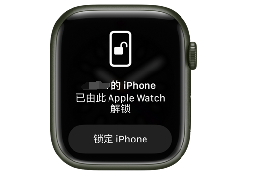 龙湾苹果手机维修分享用 AppleWatch 解锁配备面容 ID 的 iPhone方法 